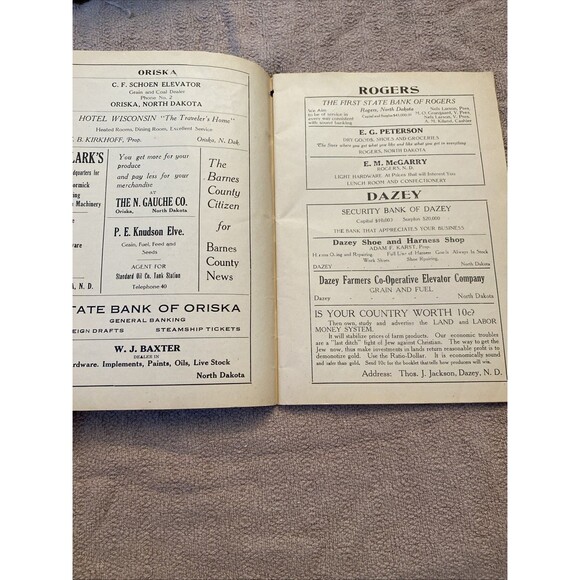 Everybody Sing Antique Hymn Book And Advertisements Valley City, ND 1923 - Picture 10 of 13